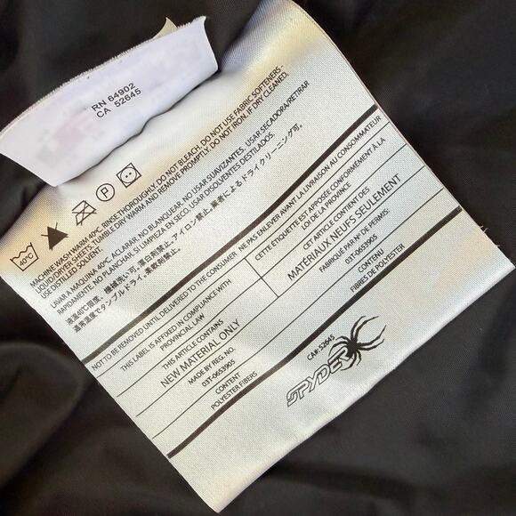 Spyder Boys Sz 18 Ski Snowboard Jacket Red Detachable Hood Waterproof Insulated - Picture 8 of 12